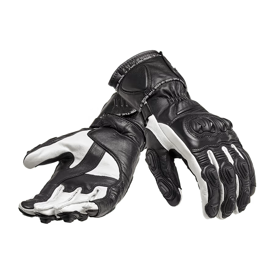 Gants de moto en cuir Triple Black