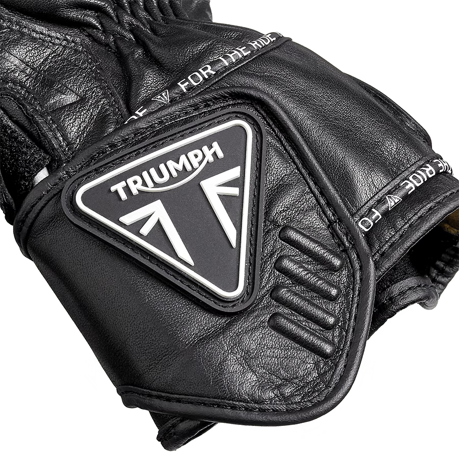 Gants de moto en cuir Triple Black